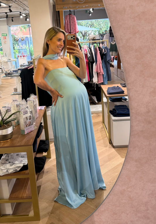 Vestido de Maternidad, Adela azul flori