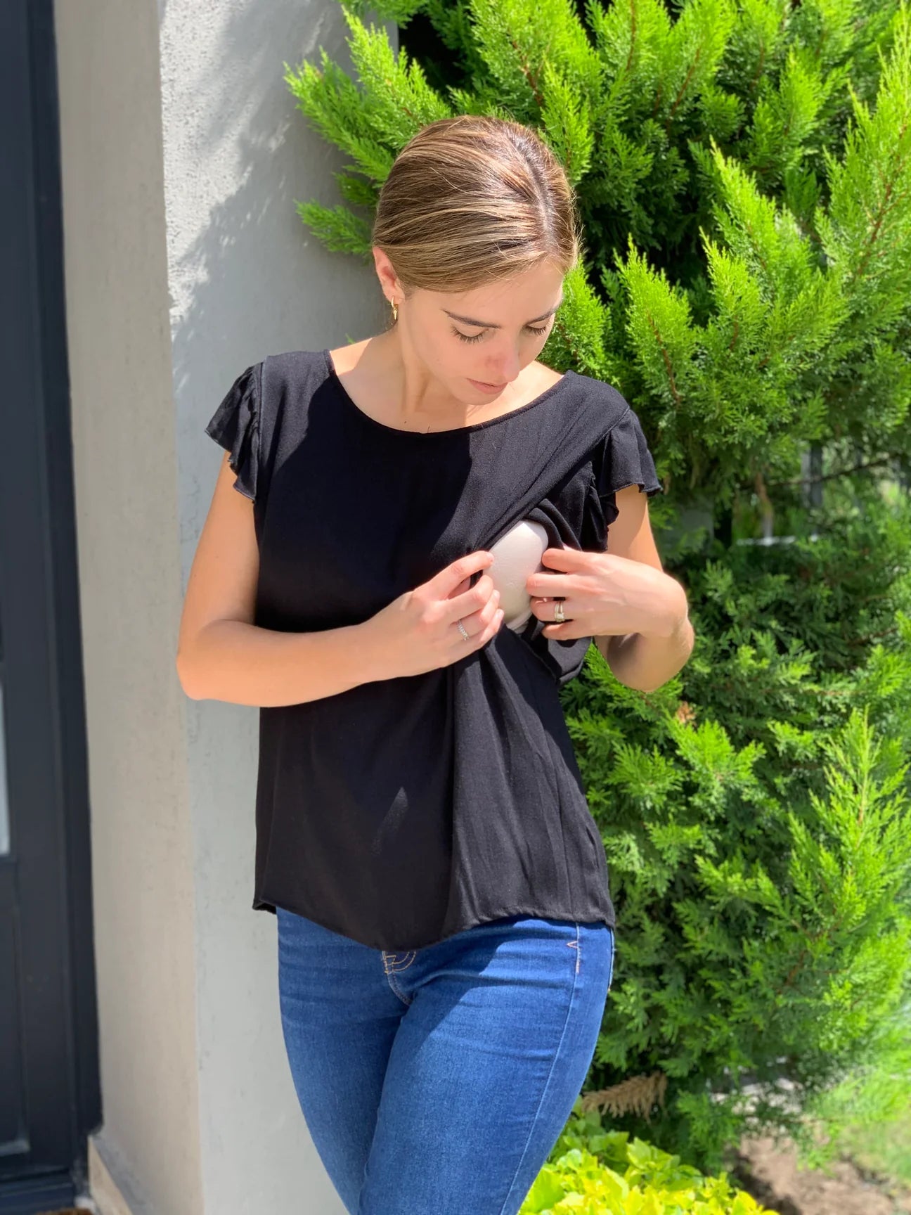Blusa de lactancia, Andy negra (CH)