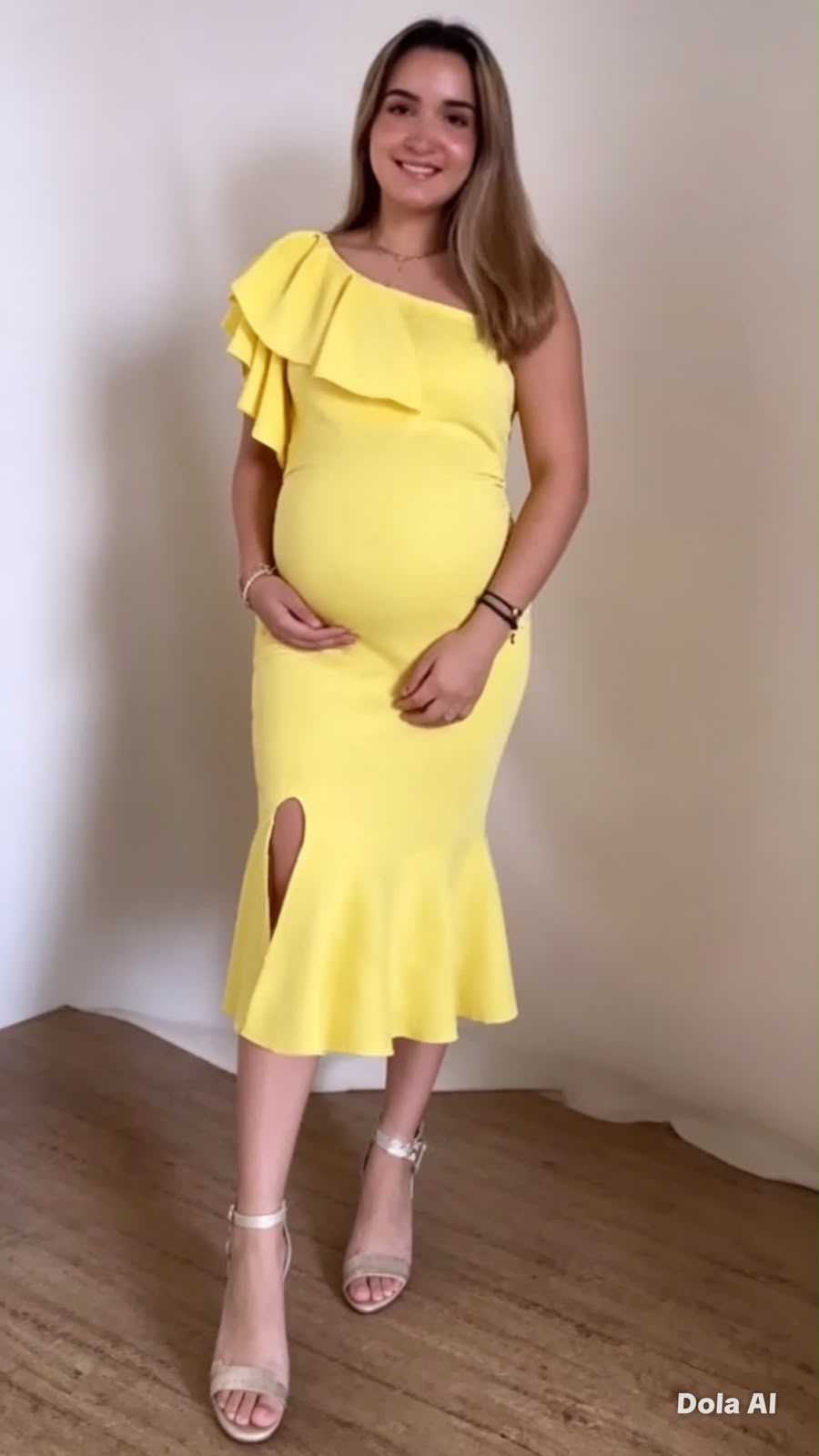 Maternity dress, Aurelia French blue