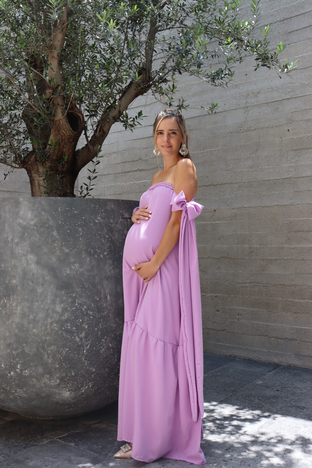 Vestido de maternidad Kalisi lila