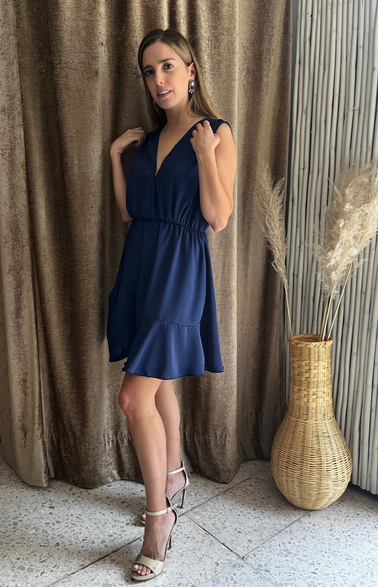 Vestido de lactancia, Zara azul marino