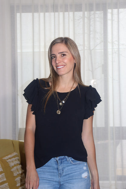 Nursing blouse, Adri black