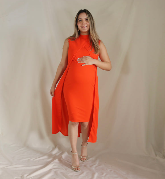 Vestido de maternidad, Elena naranja