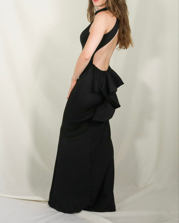 Vestido Eugenia, negro neopreno