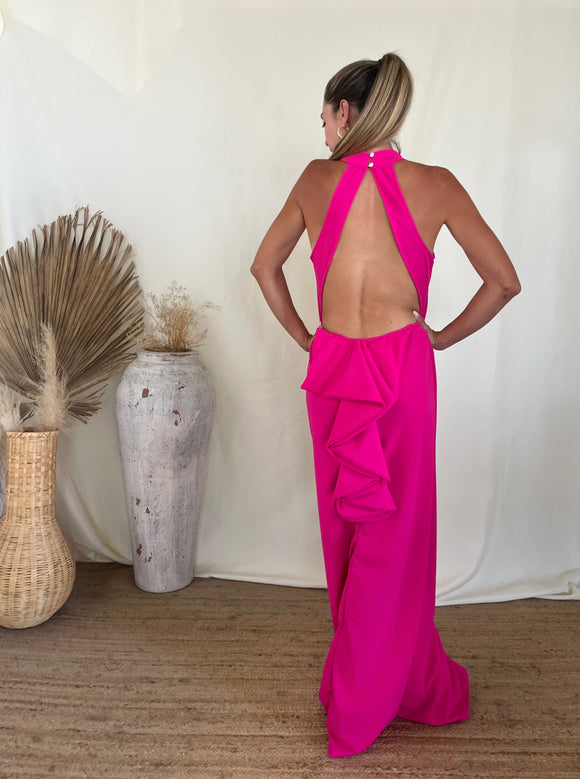 Vestido Eugenia, rosa Barbie