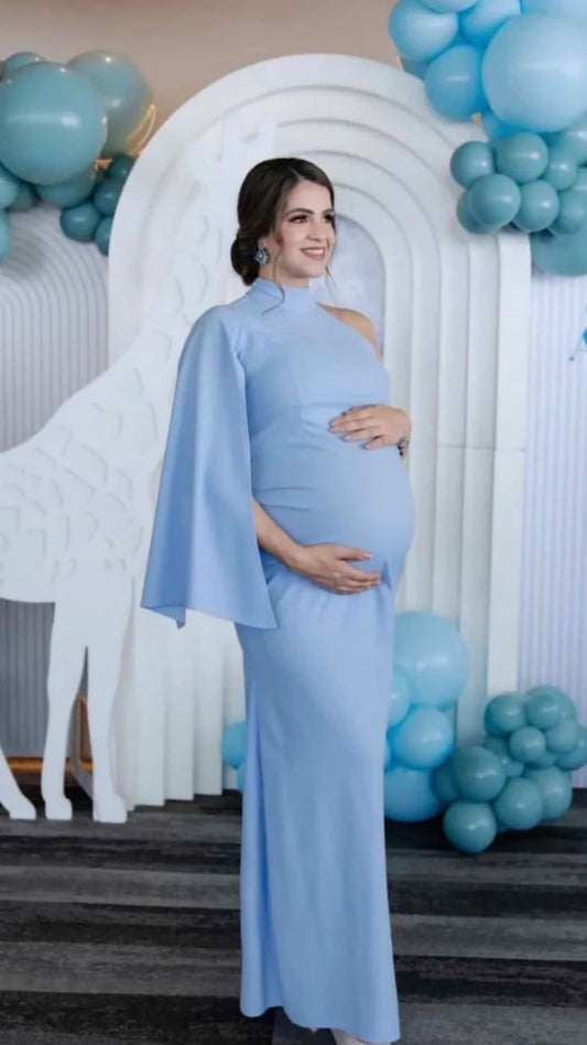 Vestido maternidad, Carola azul cielo CH