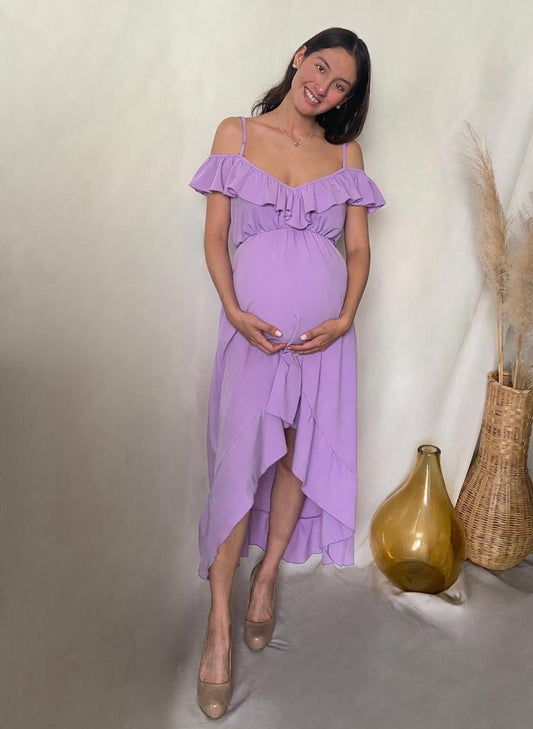 Maternity and nursing dress, Carlota pink