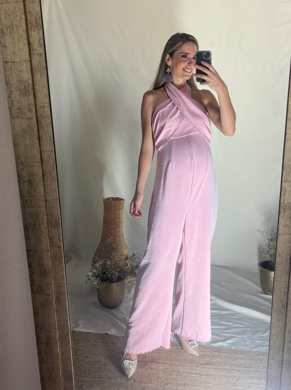 Jumpsuit de maternidad, rosa peonia
