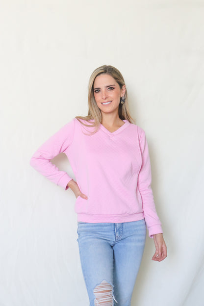 Sudadera de lactancia, rombos daniela rosa