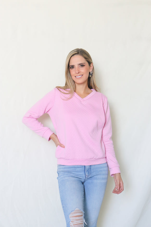 Sudadera de lactancia, rombos daniela rosa