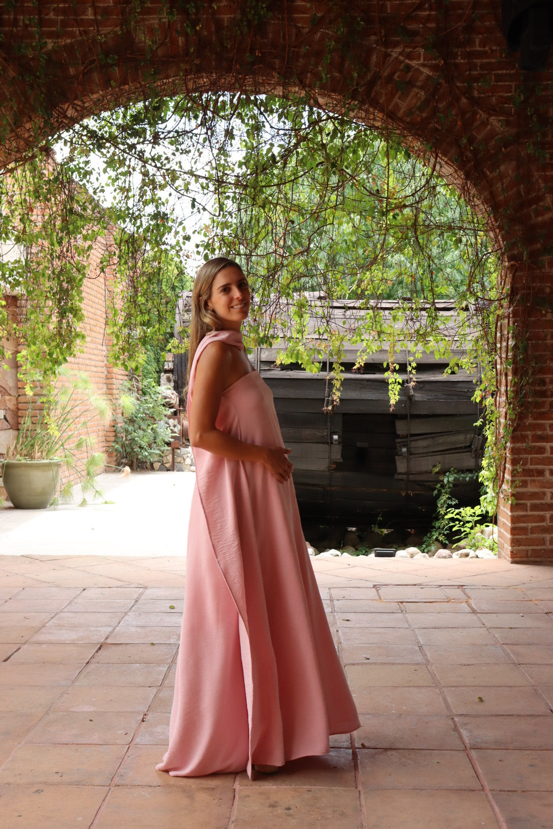Vestido de Maternidad, Adela rosa jaspe