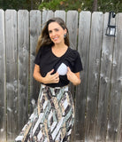 Nursing blouse, black esme XG