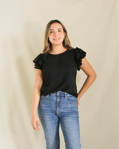 Nursing blouse, Adri black