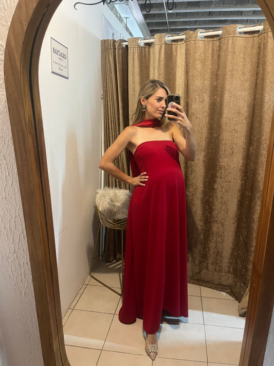 Vestido de Maternidad, Adela rojo vértigo M