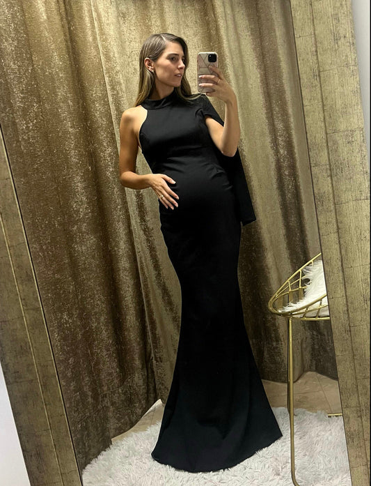 Vestido de maternidad Carola, negro CH