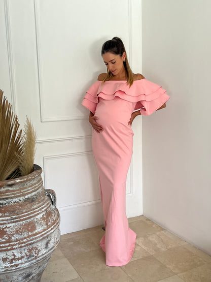 Vestido de maternidad, Alejandra rosa claro