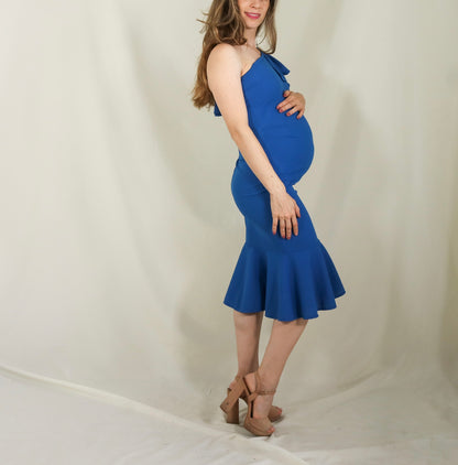 Vestido de maternidad Aurelia azul vivo (XCH)