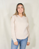 Blusa de lactancia Daniela, beige textura