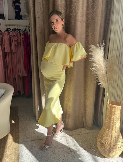 Vestido de maternidad, Loredana amarillo