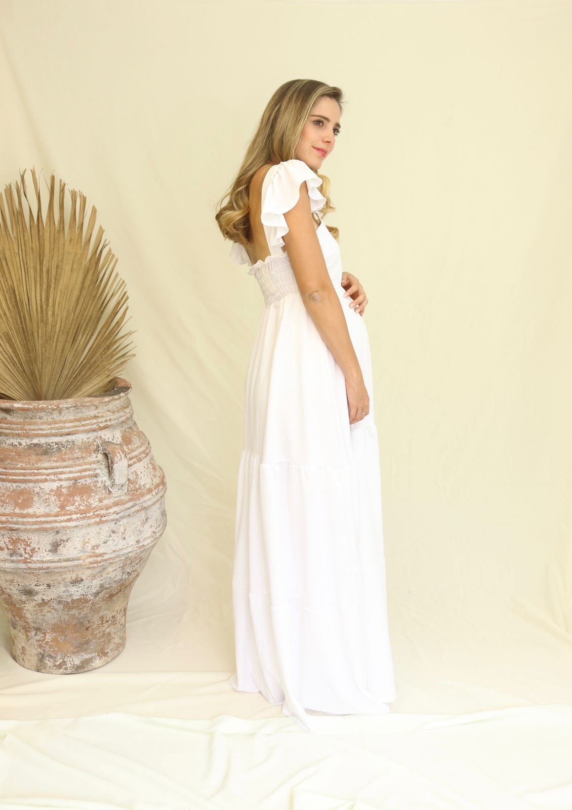 Vestido de Maternidad, Dalia blanco M