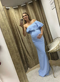 Maternity dress, Astrid sky blue