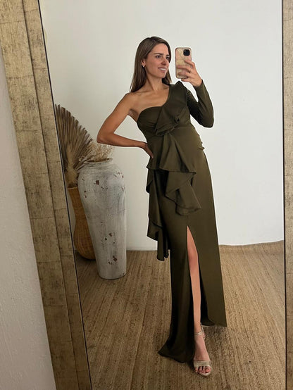 Maternity dress, Britany olive green