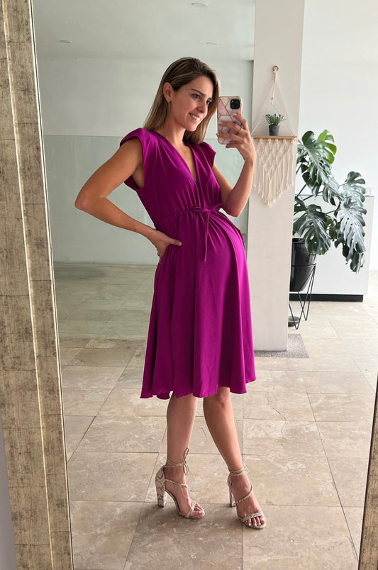 Vestido de maternidad, Sofia mulberry (XG)