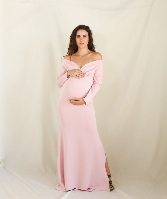 Vestido de maternidad sesión, Ritta rosa neopreno