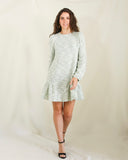 Vestido maternidad y lactancia, Lourdes verde rayas caliente