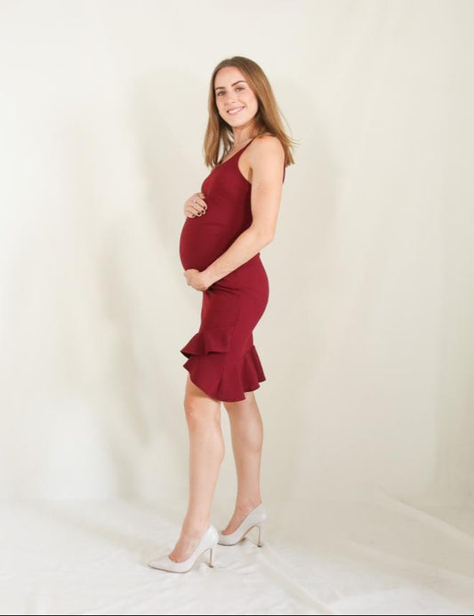 Vestido de maternidad Layla, Vino CH