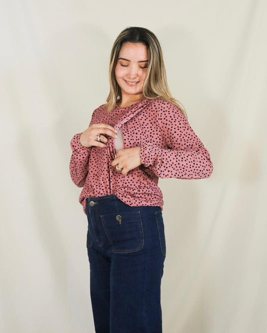 Blusa de Lactancia, Daniela dálmatas stretch