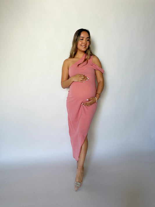 Vestido de maternidad, Ágata rosa fuerte (CH)