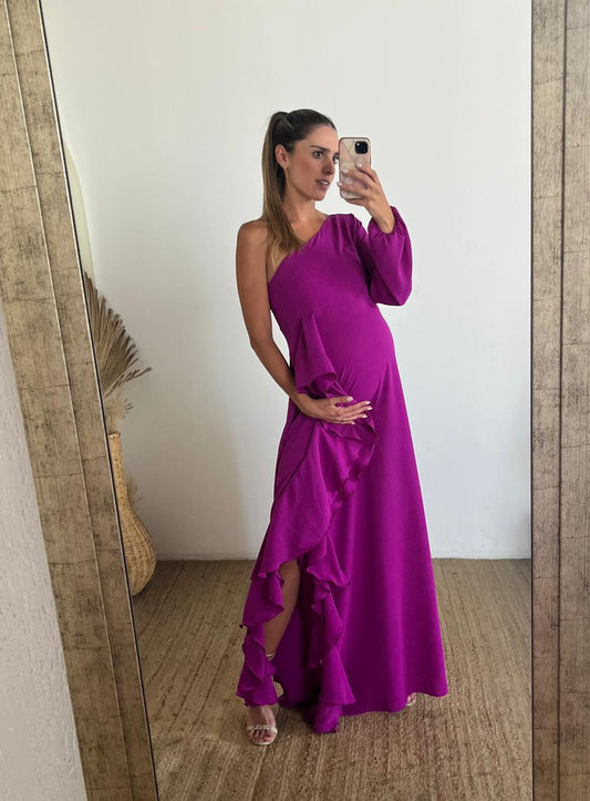 Vestido de maternidad Nancy mulberry