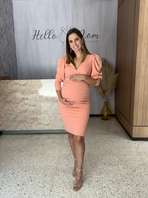 Yuridia sky blue maternity dress