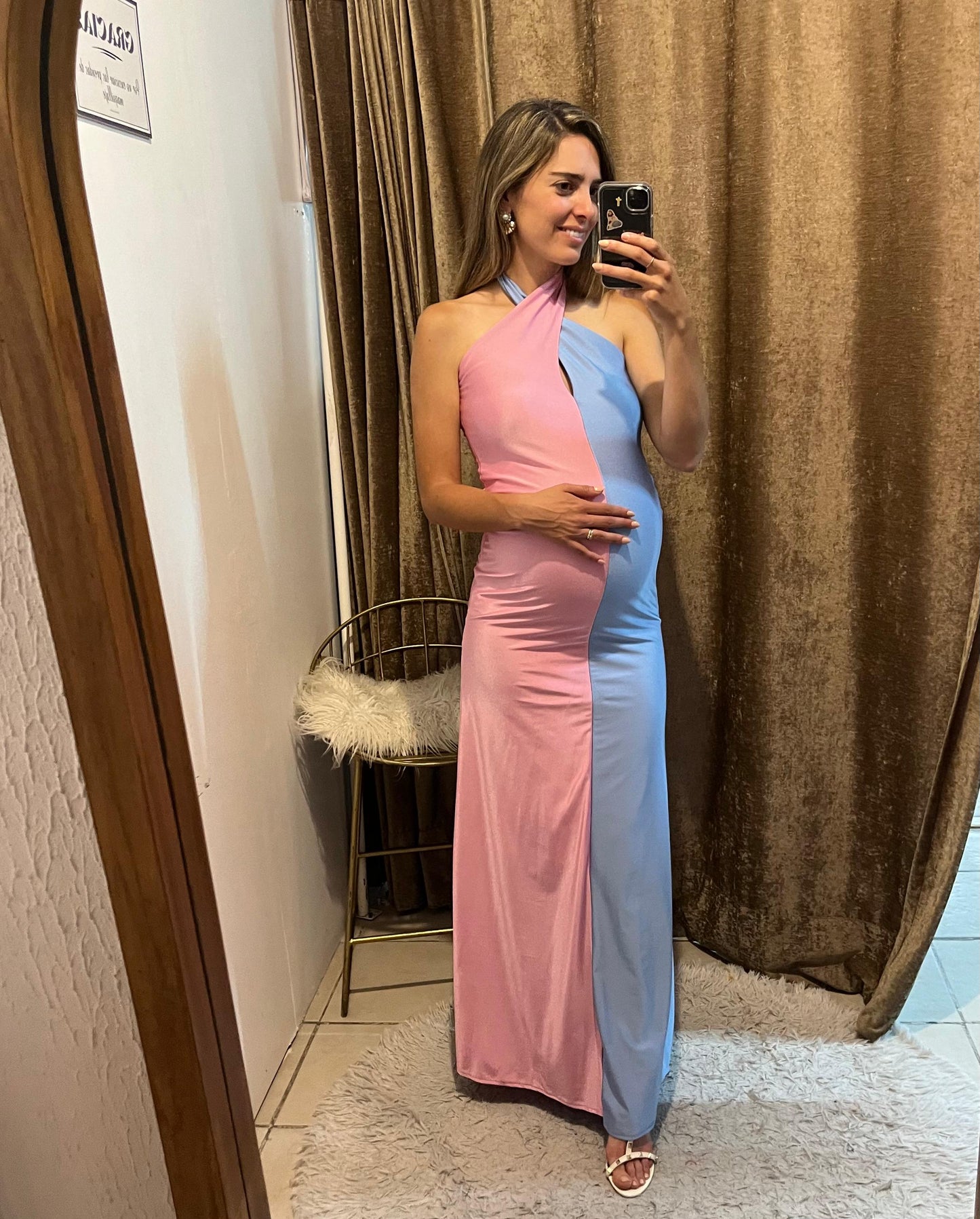 Vestido de maternidad, Marilu gender reveal