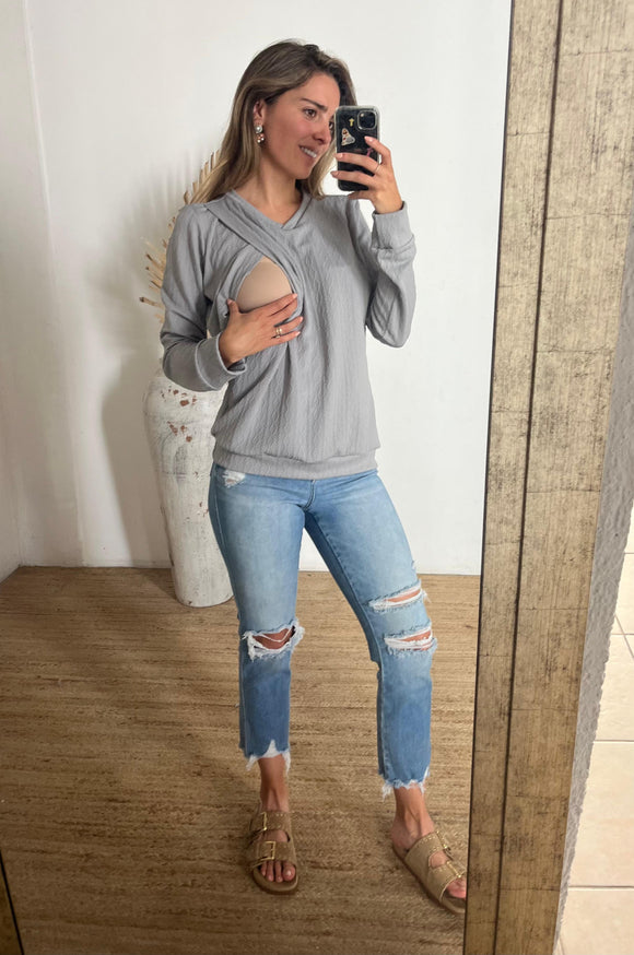 Nursing blouse Daniela, leopard