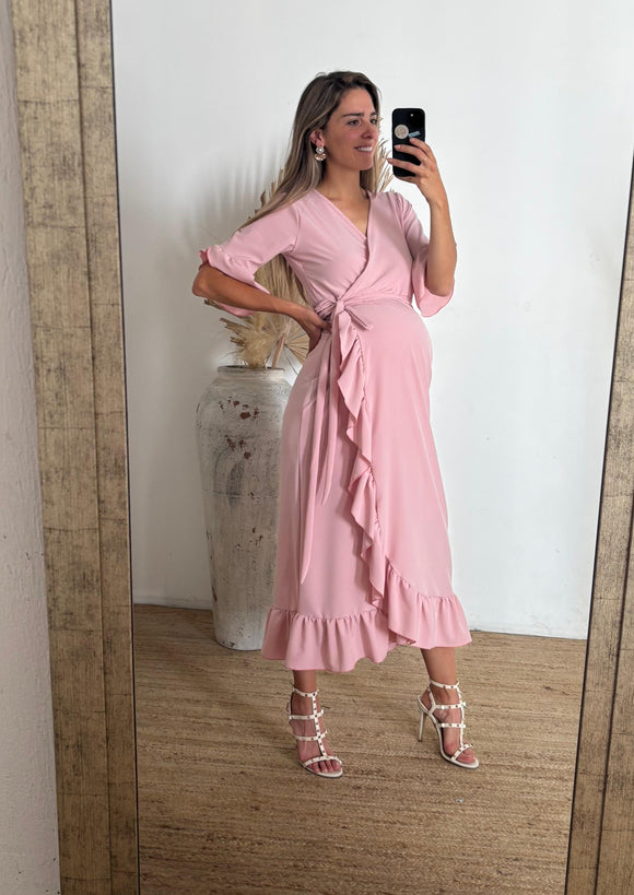 Vestido de maternidad, Ursula rosa palo