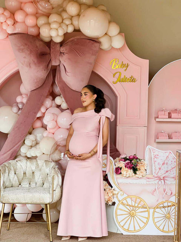 Vestido de maternidad Roberta, rosa neopreno