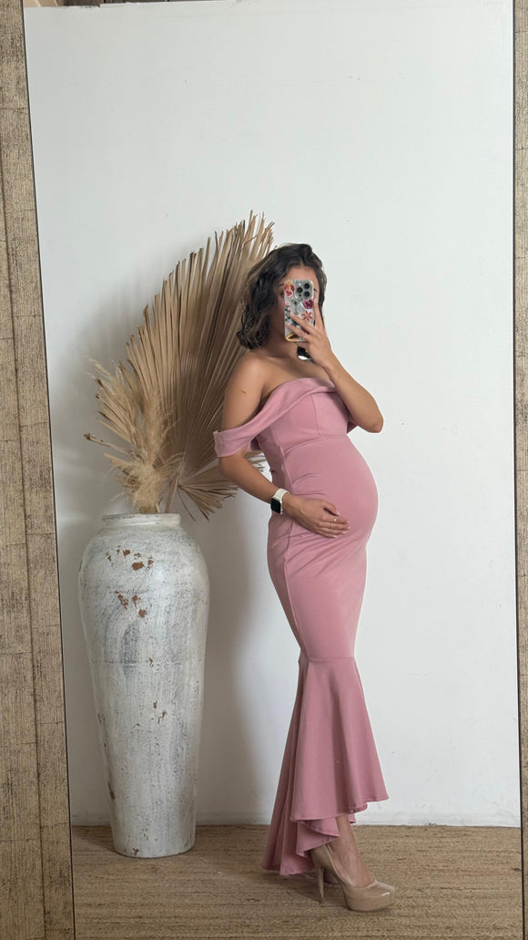 Vestido de maternidad Renata, rosa