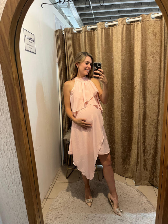 Vestido de maternidad y lactancia Ariel, rosa lc