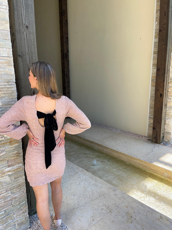 Vestido de maternidad, Lentejuelas con moño Alison