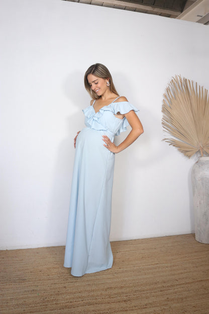 Dayana white maternity dress