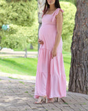 Vestido de maternidad Dalia rosa peonia