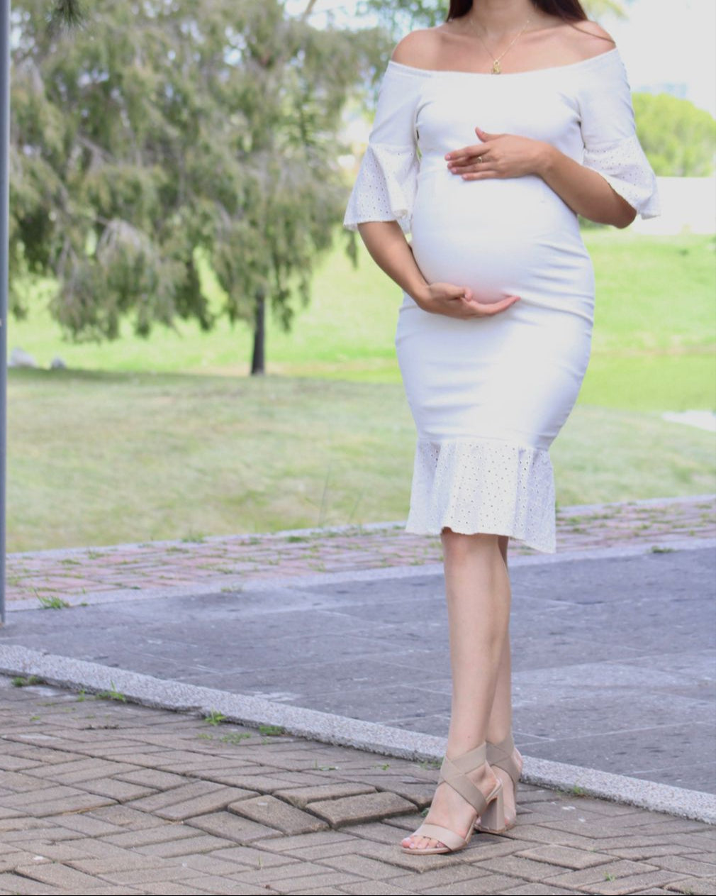 Maternity dress, Ximena Ivory