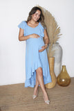 Vestido de Maternidad, Cristina/Carlota azul madrid