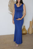 Vestido de maternidad, azul rey licra CH