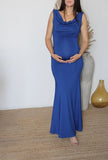 Vestido de maternidad, azul rey licra CH