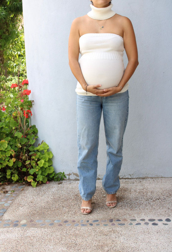 Maternity Dress, Natalia Red Squares