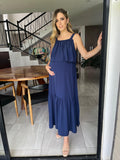Vestido de maternidad y lactancia, Mitzi azul marino