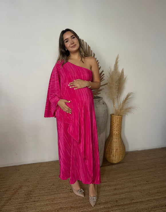 Vestido de maternidad Ilya rosa rayas